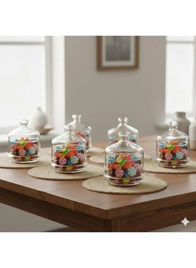 Pasabache A Transparent Glass Sugar Spreader For Sweets, Multi-Use, Turkish Made, 6 Pieces - Image 1